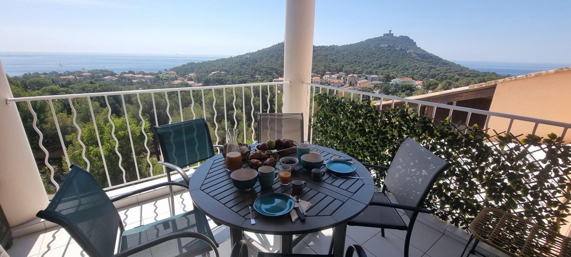 Agay Cap Esterel Le Hameau F2 Clim Plein Sud Dernier Etage Magnifique Vue Mer Saint-Raphael  Luaran gambar